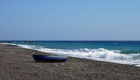 santorini in autumnの写真素材
