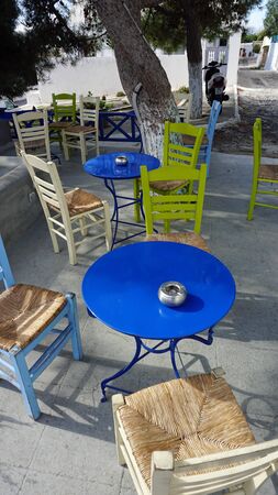 santorini in autumnの写真素材