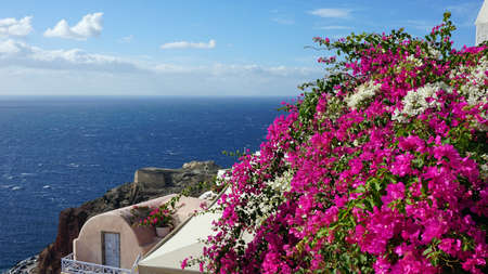 santorini in autumnの写真素材