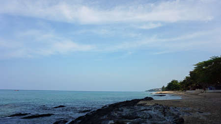 natural beach on ko lanta in thailand