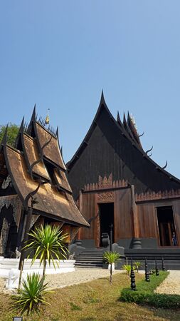 traditional thai houses in thelanna styleの写真素材