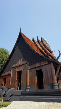 traditional thai houses in thelanna styleの写真素材