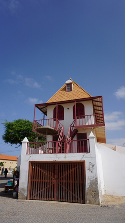 old weight house in santa mariaの写真素材