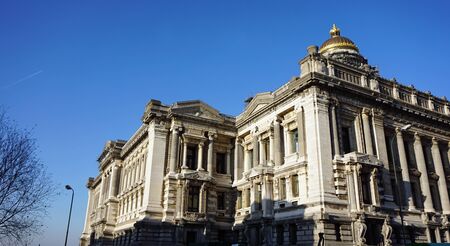 old building in belgium capitol brusselsの写真素材