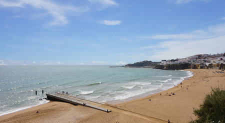 praia do peneco on the algarve coast of portugalの写真素材