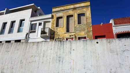appartment houses in lagos in portugalの写真素材