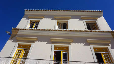 portugese building in coastal town albufeira