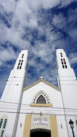 christian chapel in santiago de los caballerosのeditorial素材