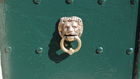 detail from a rotten entrace door in croatiaの写真素材