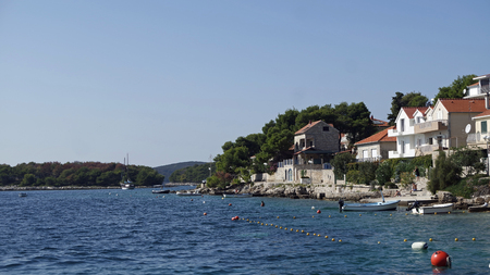 trogir island near split in croatiaのeditorial素材