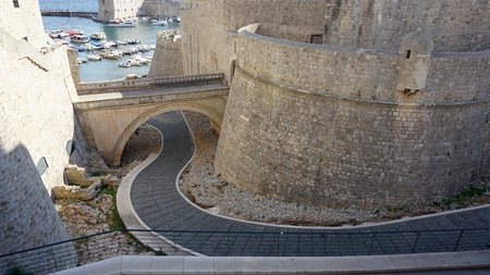 Heritage site castle of Dubrovnikのeditorial素材