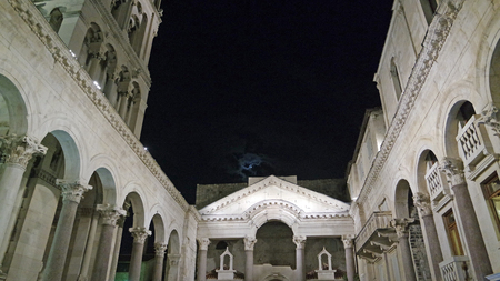 world heritage site diocletians palace in splitのeditorial素材