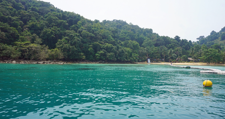 green tropical coastline of koh chang islandのeditorial素材