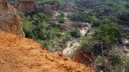 Hells Kitchen Canyon of Marafa in Keynaの写真素材