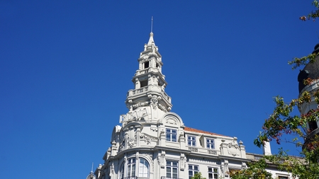 famous town porto in portugal with traditional buildingsの写真素材