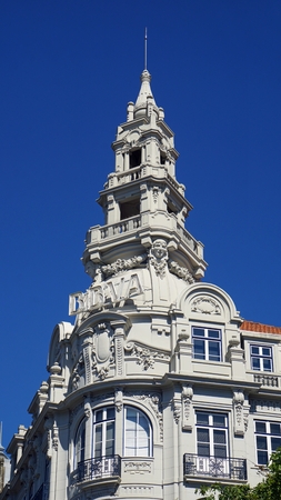 famous town porto in portugal with traditional buildingsの写真素材
