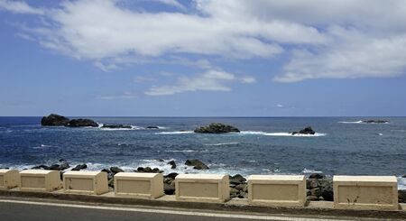 coastal landscpae in taganaga on tenerife island in summer