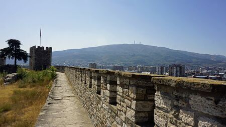 scenic view over skopje in autumn