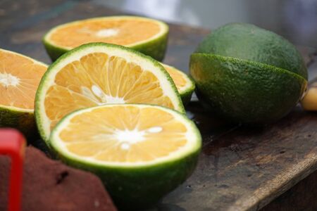 tasty sour fresh limes from the market
