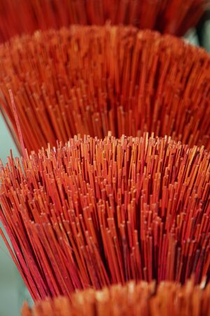 factory producing colorful incense sticks in vietnam