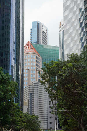 huge new office buildings in singapores city center