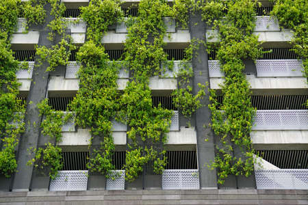huge new office buildings in singapores city centerのeditorial素材