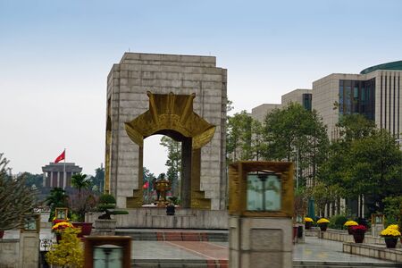 typical architecture from hanoi the capitol of vietnamの写真素材