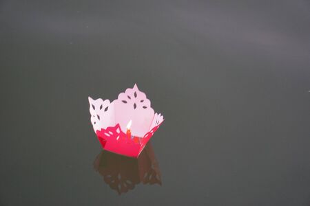 swimming candles in hoi an in vietnam