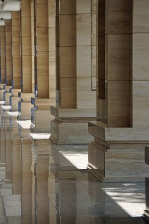 architecture details from ho chi minh city in vietnamの写真素材