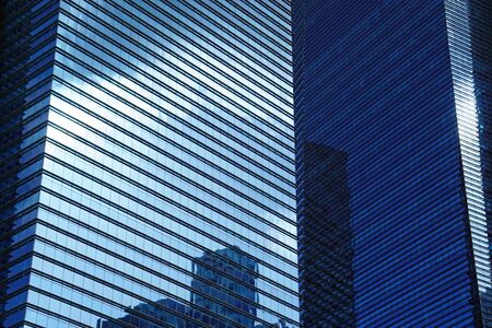 huge new office buildings in singapores city centerの写真素材