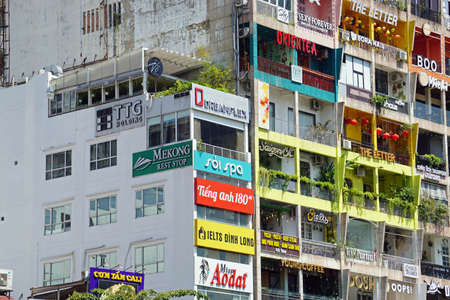 ho chi minh City, Vietnam: colorful little shops in the city center