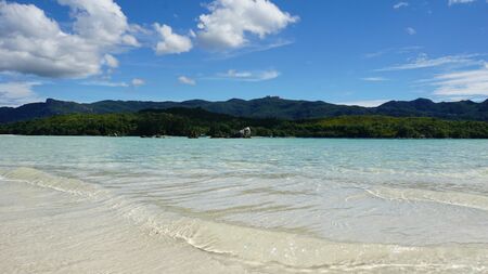 amazing tropical landscape on the seychelles islandsの写真素材