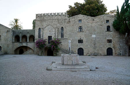 ancient fortress in rhodes oldtown in greeceの写真素材