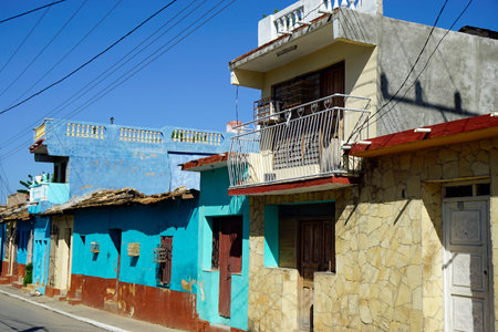 Trinidad, Cuba, circa May 2022: lilvely streets in the center of the townのeditorial素材