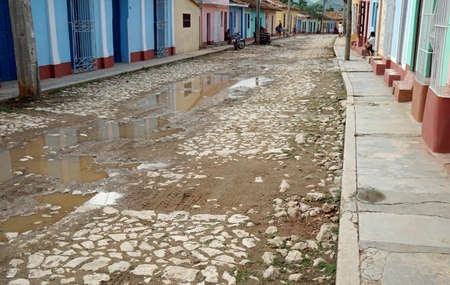 Trinidad, Cuba, circa May 2022: lilvely streets in the center of the townのeditorial素材