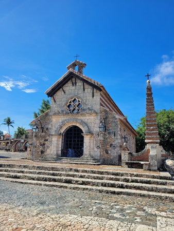 Old Village Altos de Chavon in the Dominican Republicの写真素材