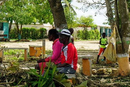 La Romana, Dominican Republic, circa September 2022 - Poverty in the sugar cane settlements in the dominican republicのeditorial素材