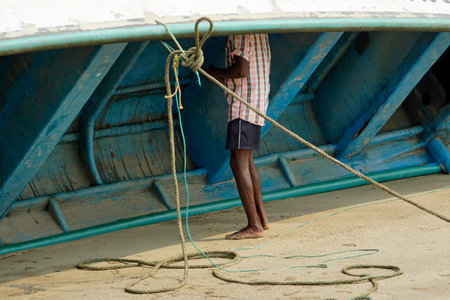 baga river meets the indian oceanの写真素材