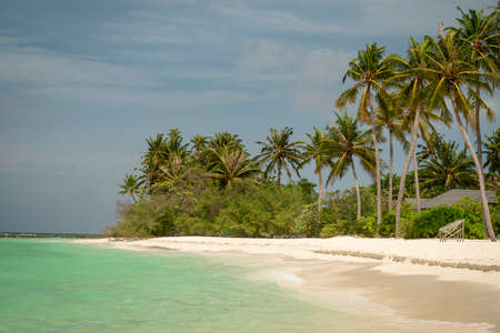 A beach at the maldives in 2018.
