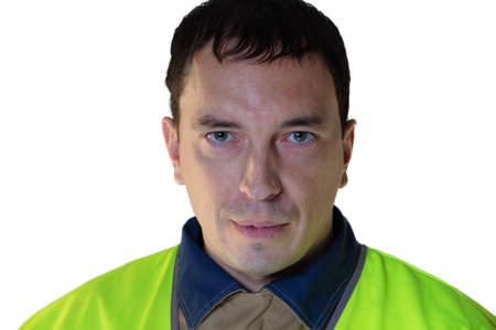 Worker from the construction - isolated portrait