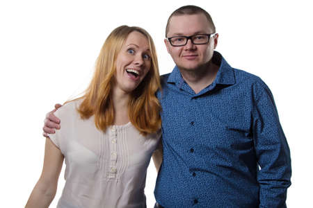 Portrait of a couple - isolated photo portrait