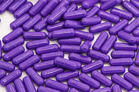 Capsules - texture of capsules with white backgroundの写真素材