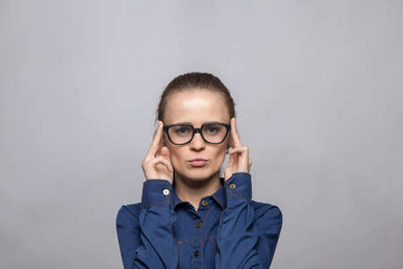 Portrait of expert womanの写真素材