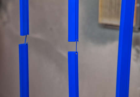 Drying of blue metal detailsの写真素材