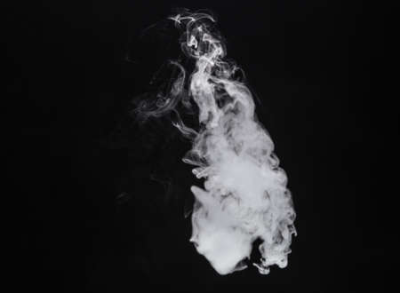 White isolated smoke of vape