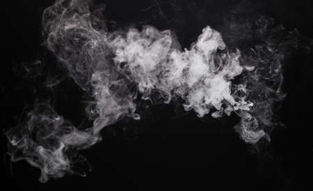 Isolated white smoke of e-cigaretteの写真素材