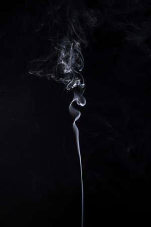 Isolated smoke of aromastickの写真素材
