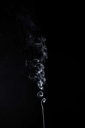 Swirl of smoldering aromastickの写真素材
