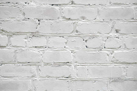 Texture of white brick wallの写真素材