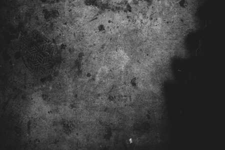 Photo of old scratched surface in black and white colorsの写真素材